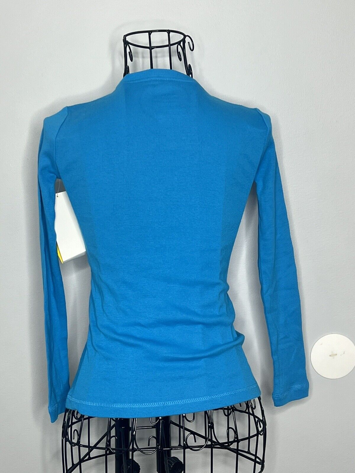 Childrens Place Girls Med 7/8 Blue Long Sleeve Sleeve Shirt