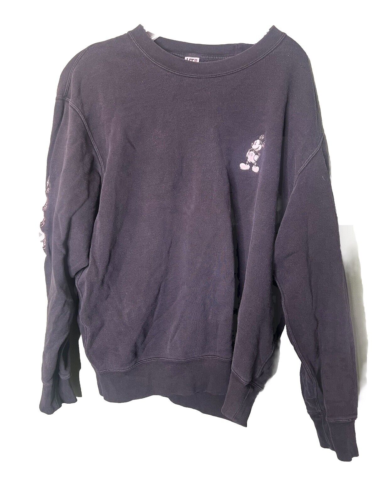 Walt Disney Mickey Mouse Baggy Sweater Black Size XL