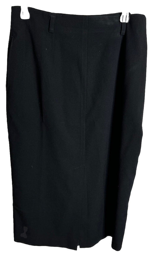 Women's Skirt Size 14 Petite Black Liz Claiborne  Zip Side
