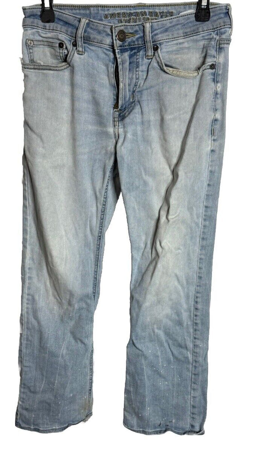 American Eagle Mens Athletic Skinny AirFlex Jeans 28x28 Medium Wash Denim