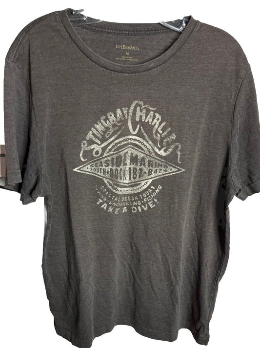 Men's G.H.Bass & Co. Cotton Blend Short Sleeve Graphic Tshirt Medium