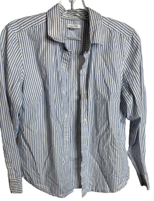 Nautica mens button down shirt size Medium long sleeve