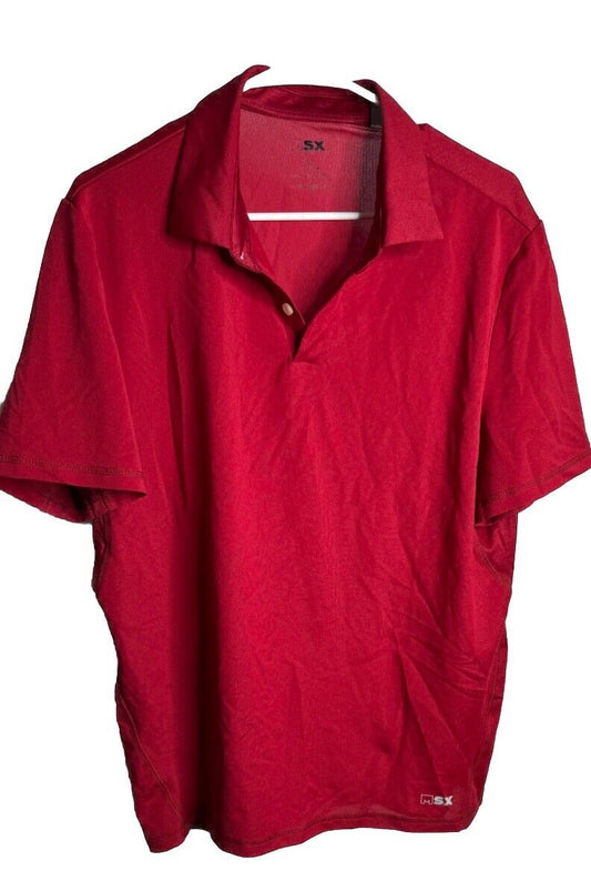 MSX Michael Strahan Mens Polo Shirt large Short Sleeve Pullover