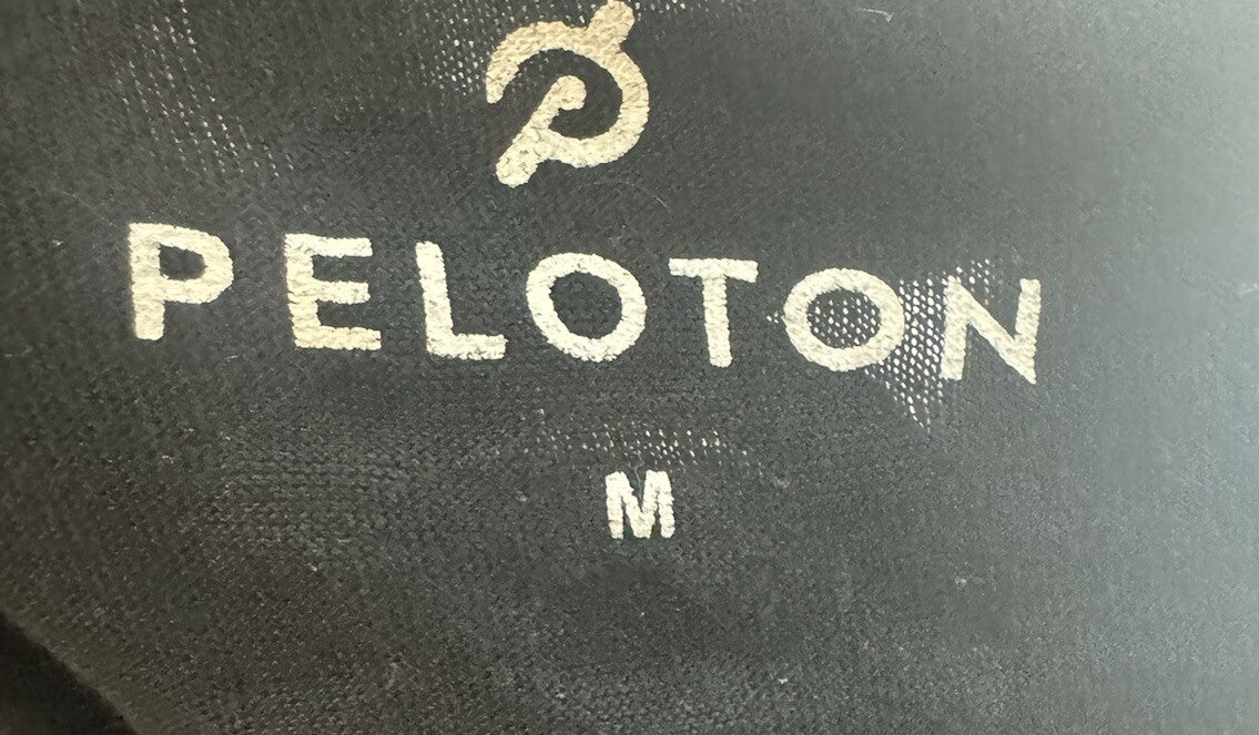 Peloton Short Sleeve T Shirt Men's Black Century 100 Logo Crew Neck Size Medium