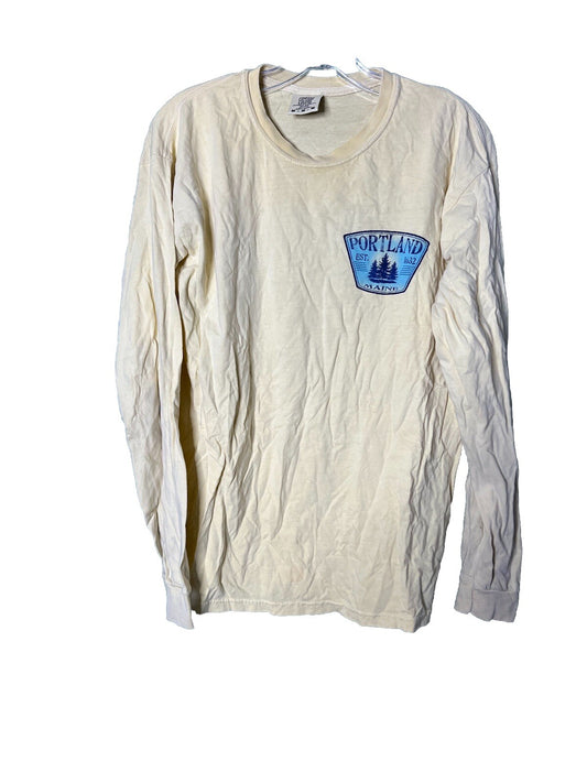 Portland Maine Long Sleeve Shirt Size M/ some Wear And Tear
