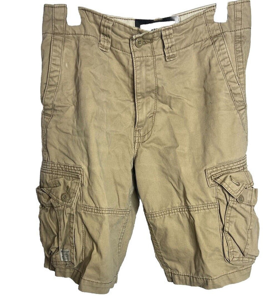 Levis Cargo Shorts Mens Size 30W Cotton Tan 10" Inseam