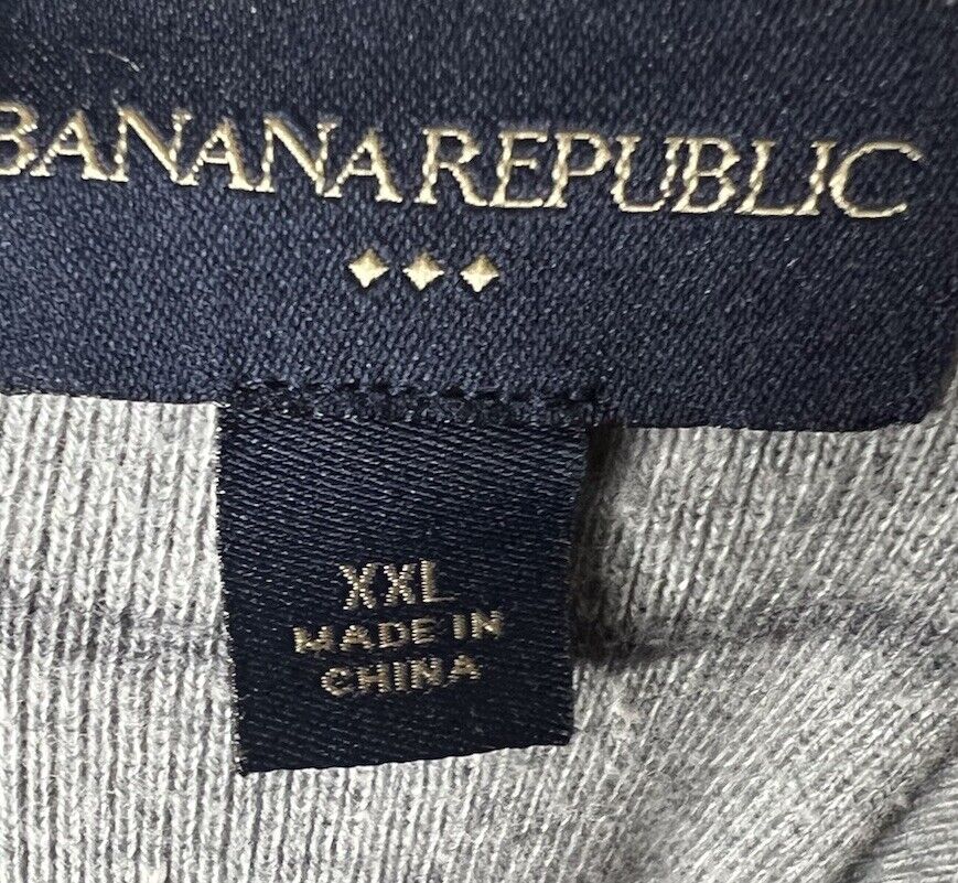 Banana Republic Long Sleeve Pullover Shirt Men's 2XL Stretch