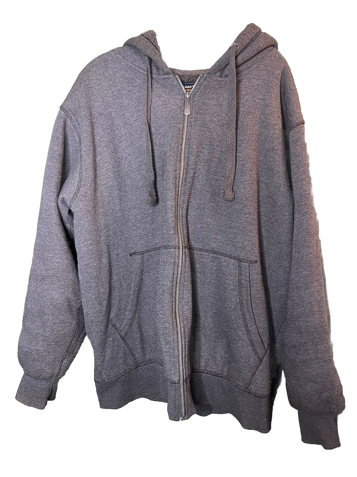 Smith's Workwear Sherpa Jacket Thermal Hoodie Mens Sz XL Full Zip