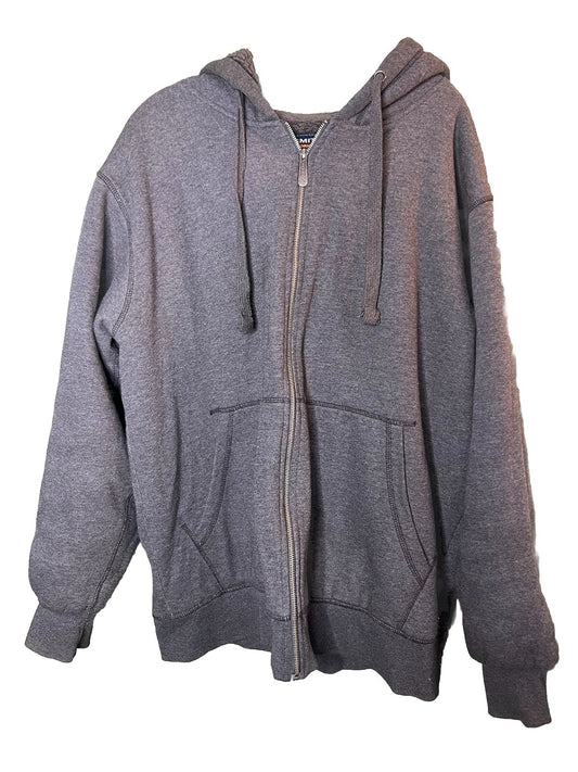 Smith's Workwear Sherpa Jacket Thermal Hoodie Mens Sz XL Full Zip