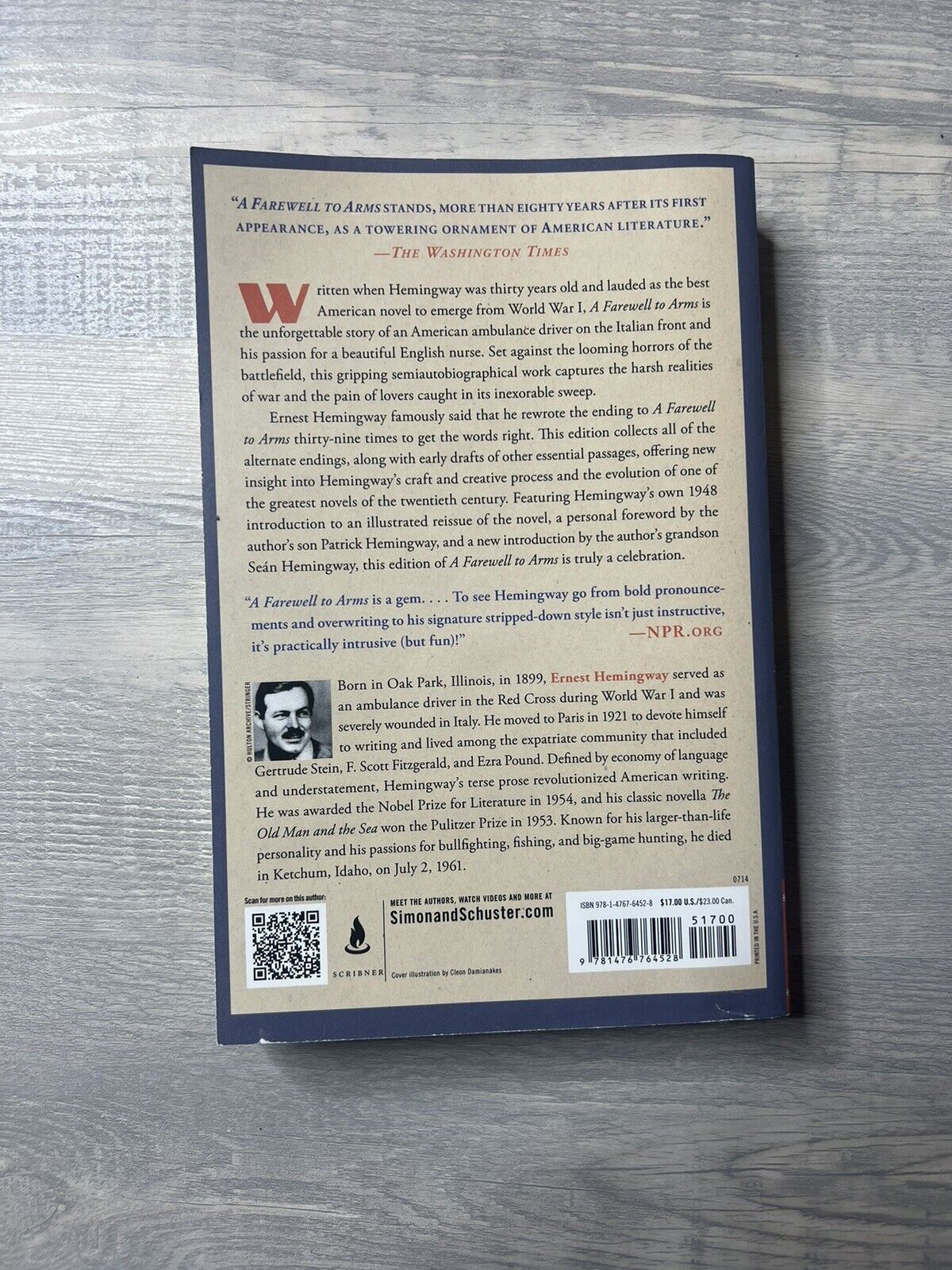 A Farewell to Arms: The Hemingway Library Edition Very Good Condition
