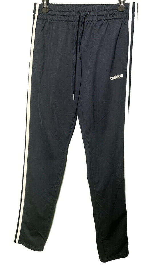 Adidas Men's Size Small Jogging Pants Black w/ White Stripes