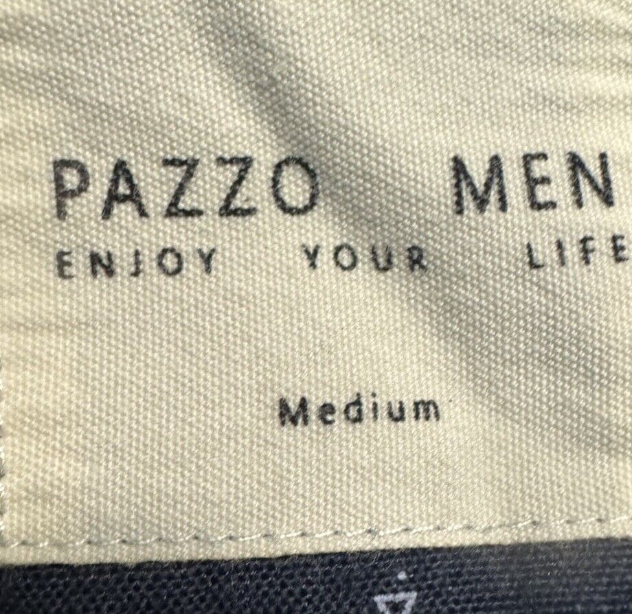 PAZZO Long Sleeve Button Down Embroidered Shirt  Size M