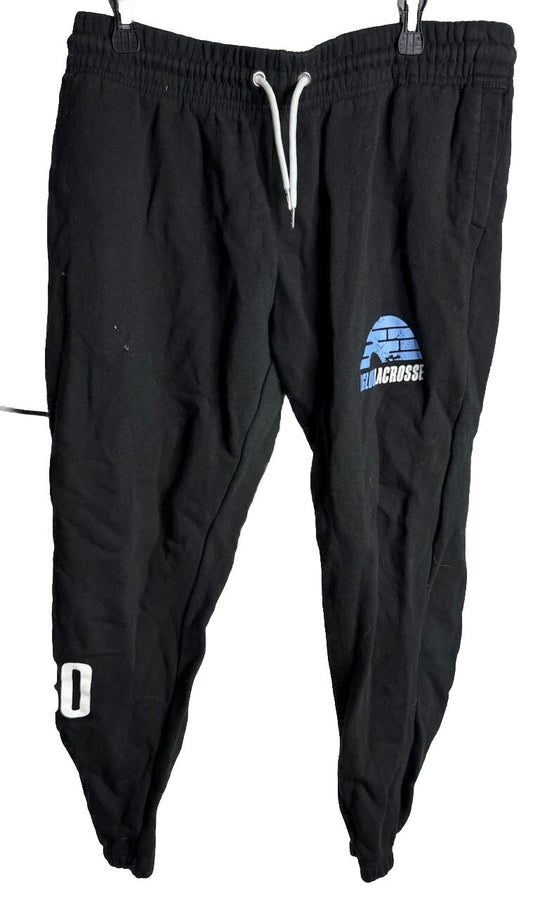 Pennant Sportswear Men’s XL Black Sweatpants Tapered Joggers Graphic