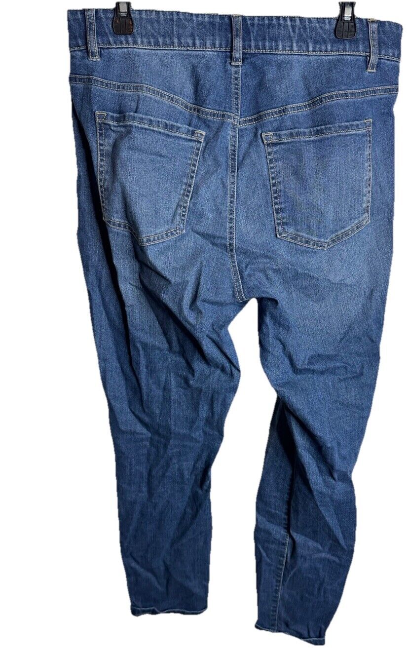 D Jeans Womens Size 14W Blue Mid Rise Bootcut Med Wash Denim