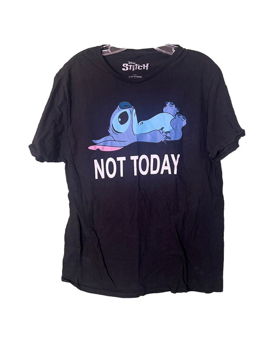 Disney Lilo & Stitch Not Today Men's Short Sleeve Shirt L
