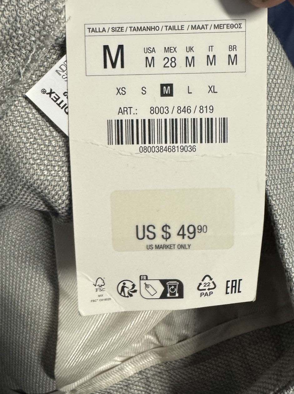 NWD ZARA WOMAN  TAPERED TROUSERS PANTS HIGH WAIST Size Medium