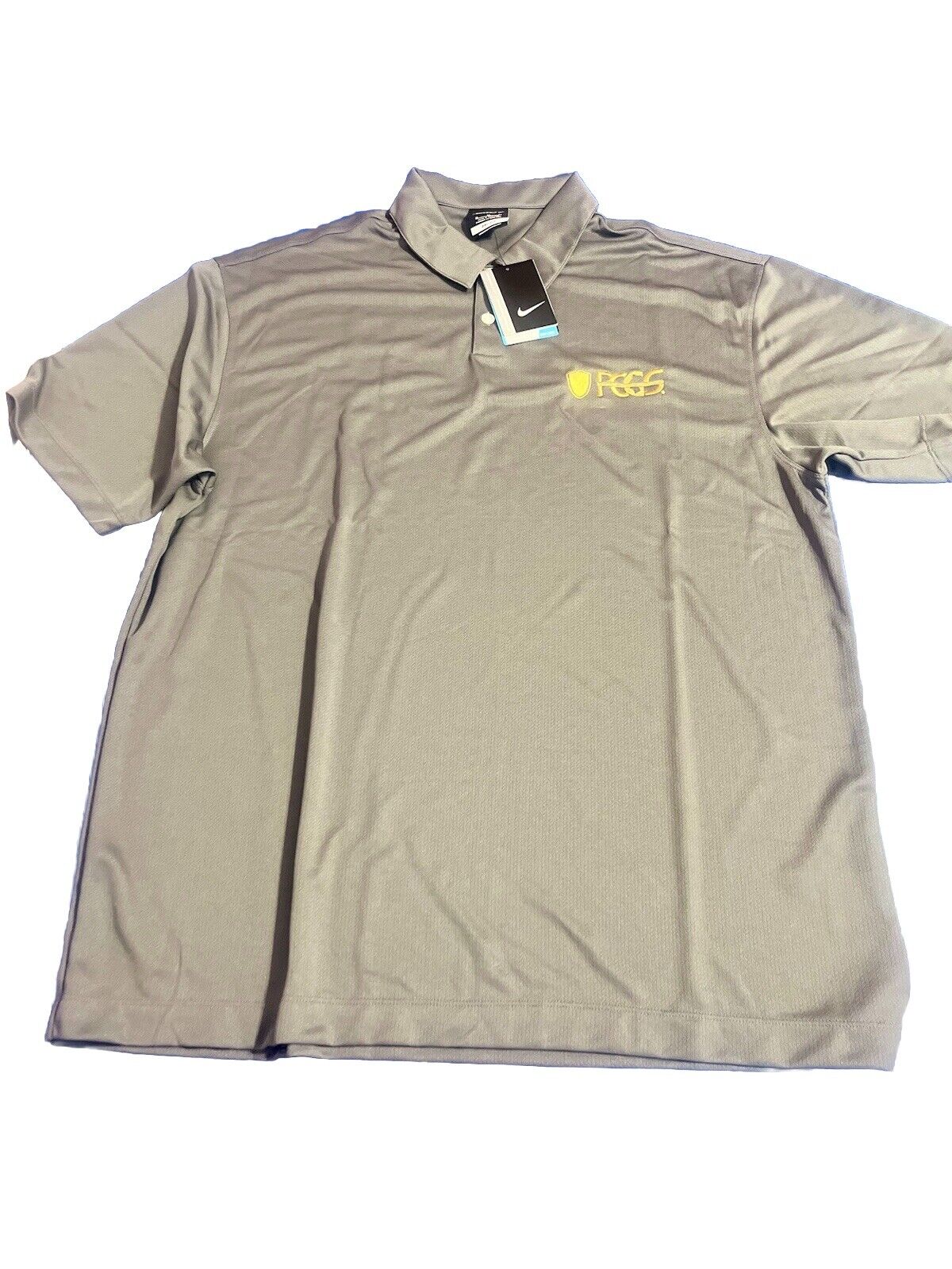 Nike Golf Dry-Fit Mens PCGS Short Sleeve Grey Polo Shirt XL NEW WITH TAGS