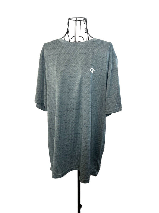 Champion Vapor Performance T-Shirt Men's L Short Sleeve Gray Activewear