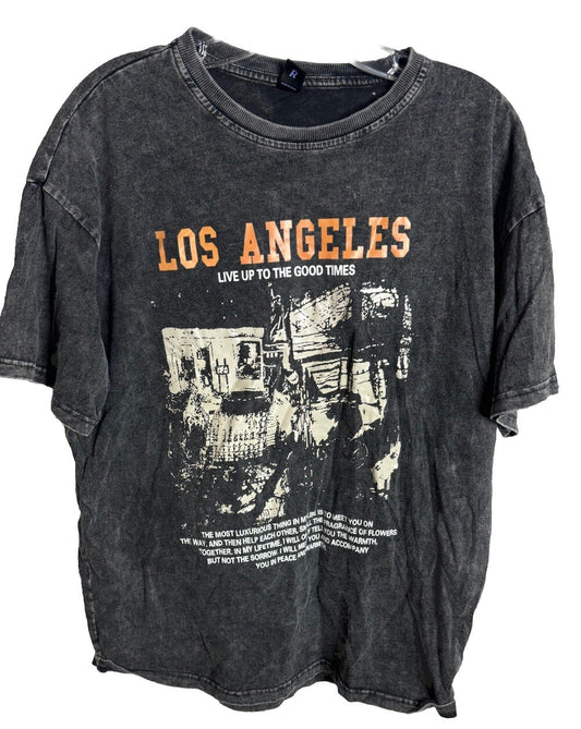 Romwe Los Angeles Live Up To The Good Times T-Shirt Sz. Large