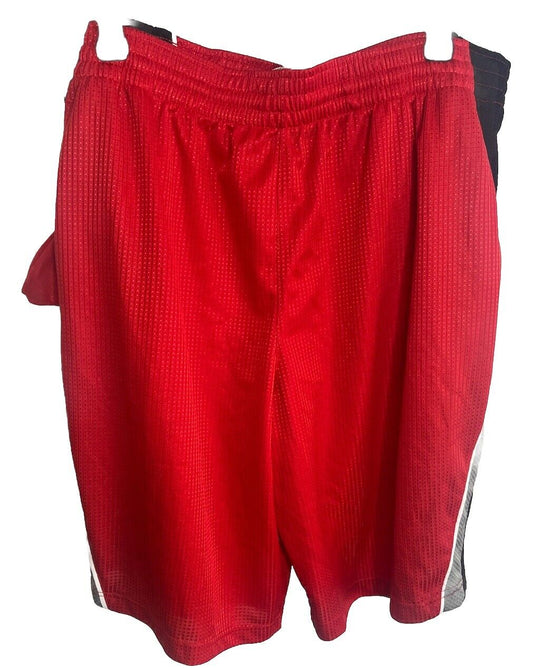 Everlast Mens Athletic Drawstring Shorts Size Large Red With Pockets