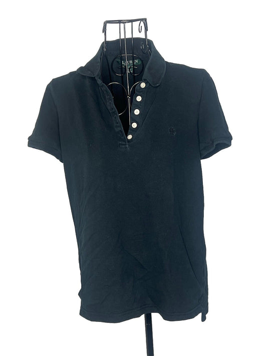 Polo Ralph Lauren Men's Size Medium Polo Shirt Short Sleeve Shirt Dark Blue