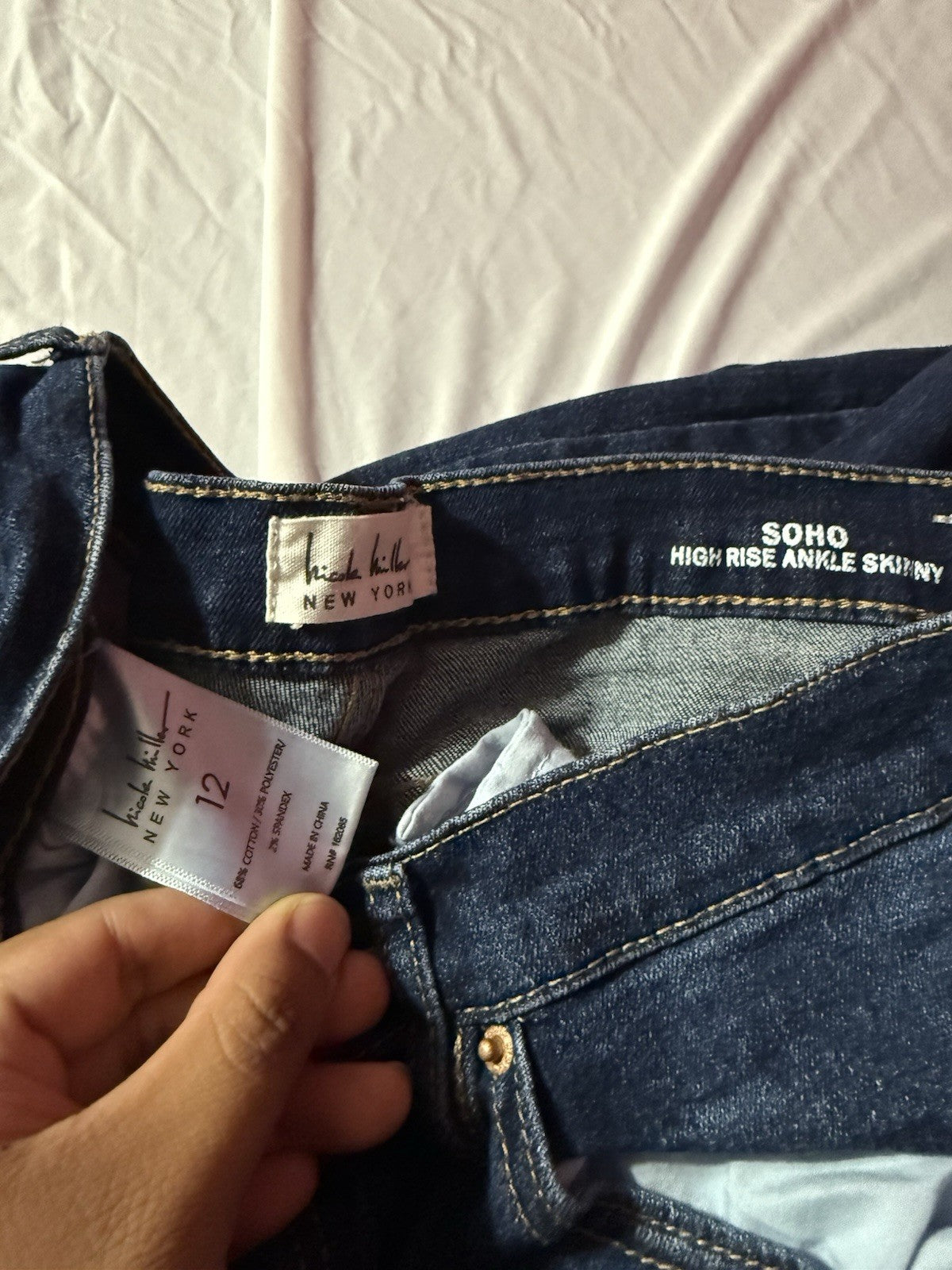 NICOLE HILLER SOHO HIGH RISE ANKLE SKINNY SIZE 12, Great Find, OBO