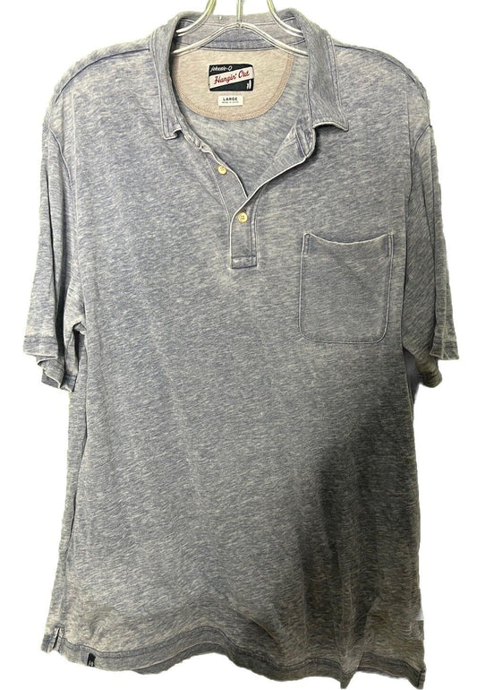 johnnie-O Polo Shirt Men's Large  Surfer Logo Cotton Stretch
