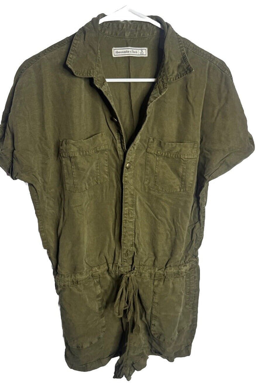 Abercrombie And Fitch Traveler Jumpsuit Green Womens Small