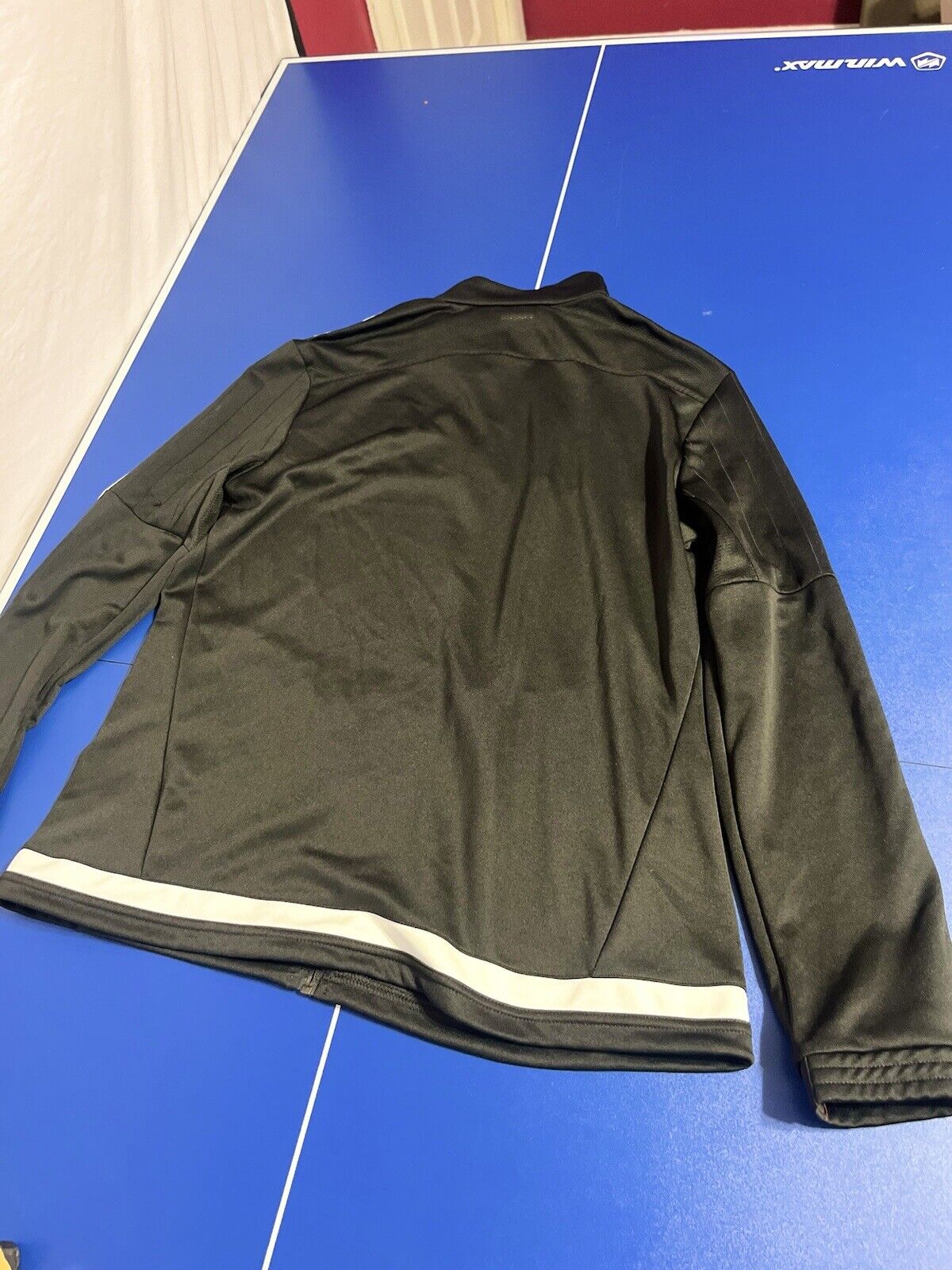 adidas Essentials 3-Stripe Track Jacket for Men, Size XL - Black/White,Rare Find