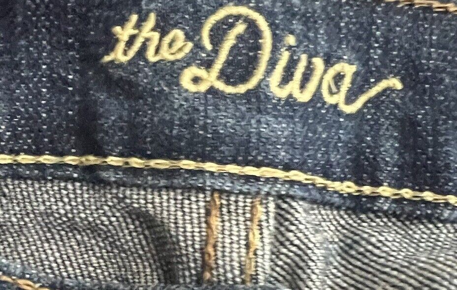 Old Navy The Diva Straight Leg Jeans Women's 10 Short  Blue Dark Waste