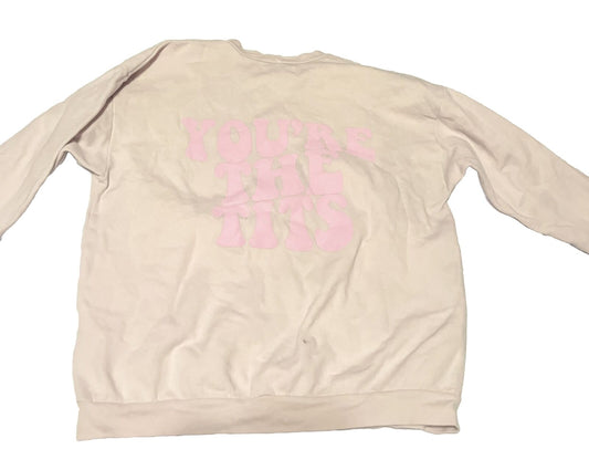 Barstool Sports Sweatshirt, Pink, You’re The Tits, High Quality Pullover, Rare