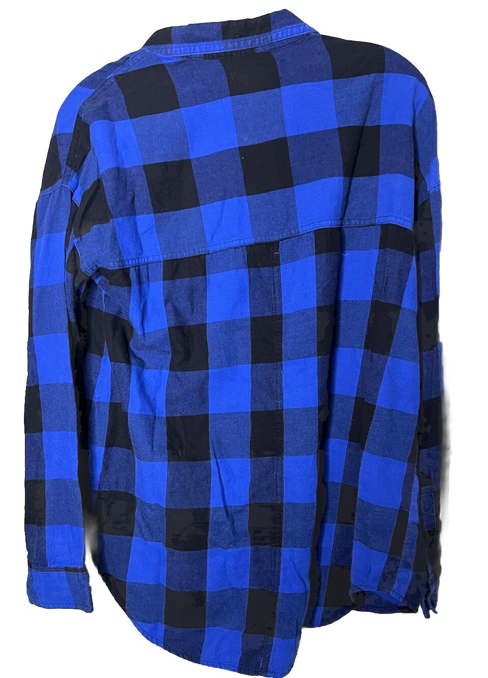Old Navy Boyfriend Shirt Button Down Shirt Plaid  Women's Size Medium