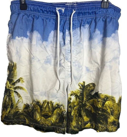Joe Boxer Board Shorts Adult Medium Tropical Swim Trunks Suit