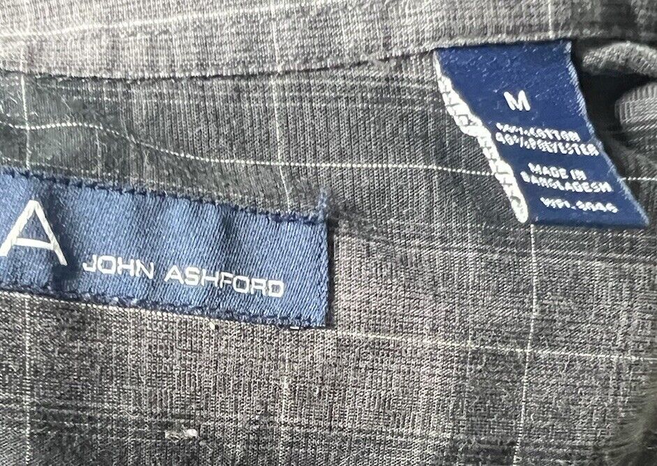 John Ashford Shirt Adult Medium Button Up