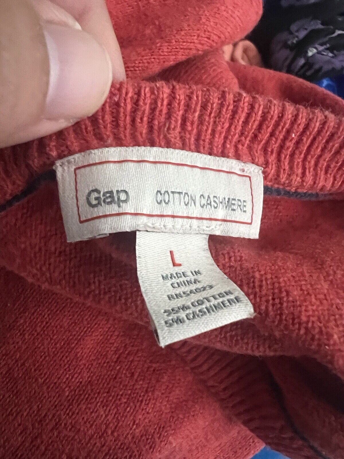 Gap Sweater Mens Large Long Sleeve Sweatshirt Cotton Pullover