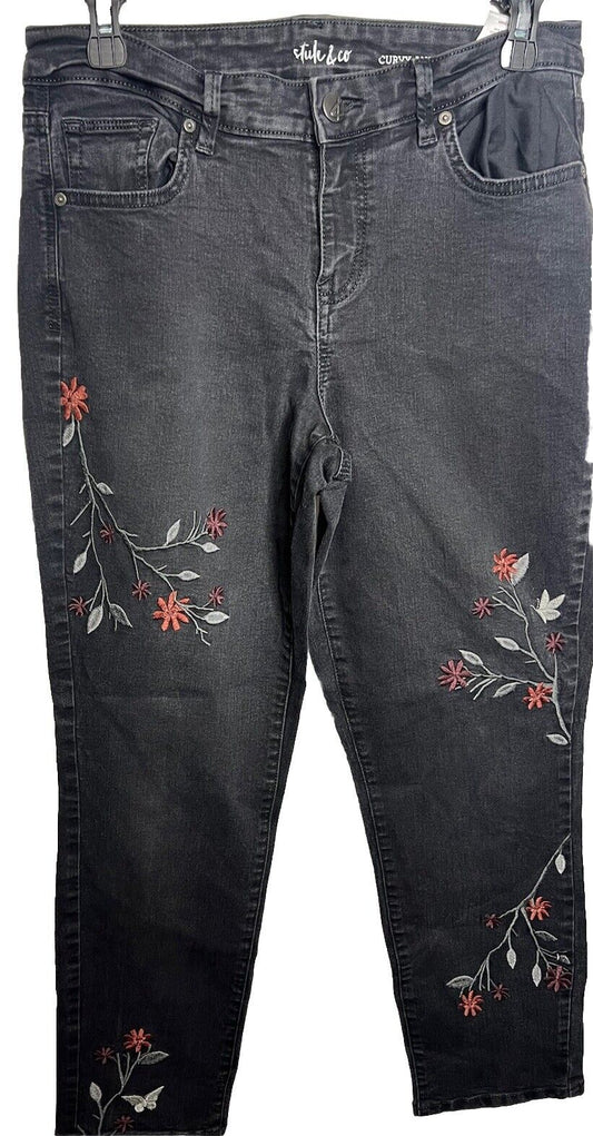 Style & Co Wide-Leg Cropped Jeans Size 6