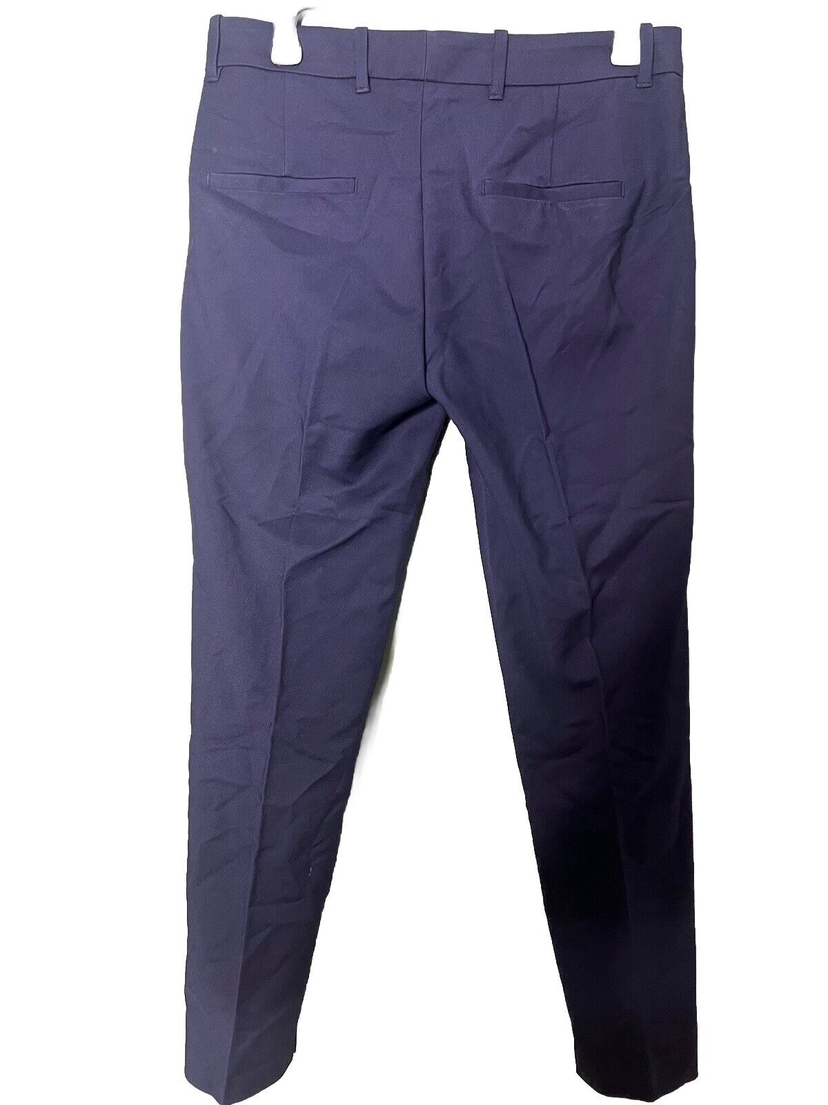 Zara Basic Women’s Straight Leg Trouser Pants Blue Size Small