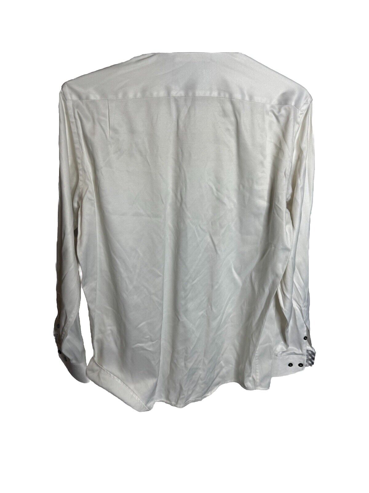 Domani Blue Label  Men's Button Down Shirt 15.5 32/33 Collar/Cuffs