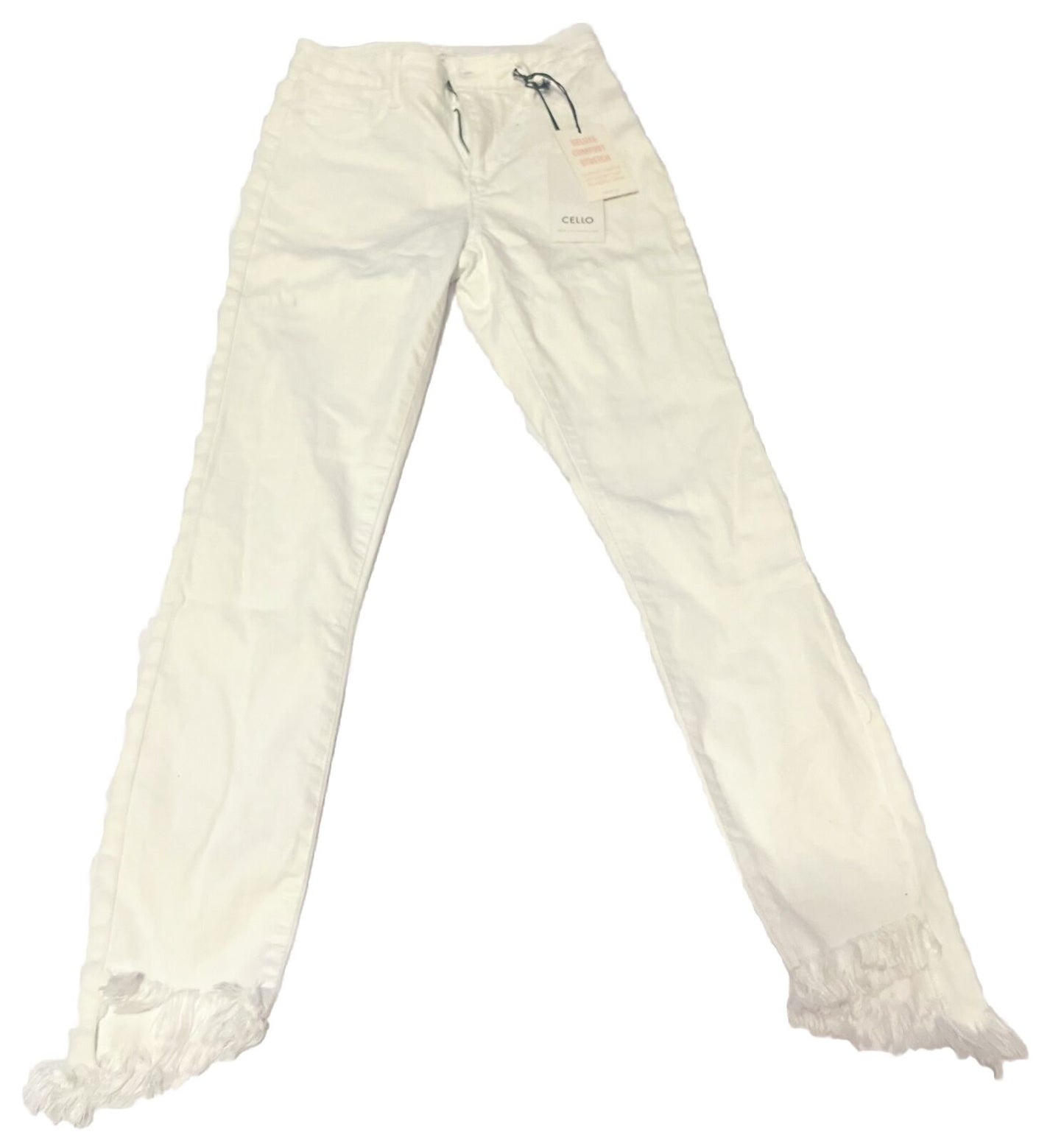 CELLO Jeans, Mid Rise Crop Skinny, Deluxe Comfort stretch, Girls Size 01, White