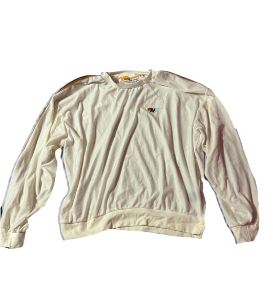NWT Aviator Nation Classic velvet Relaxed White Medium