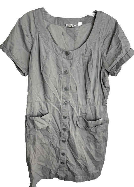 New York & Co button up women's Sporty stretch shirt Dress Size Large