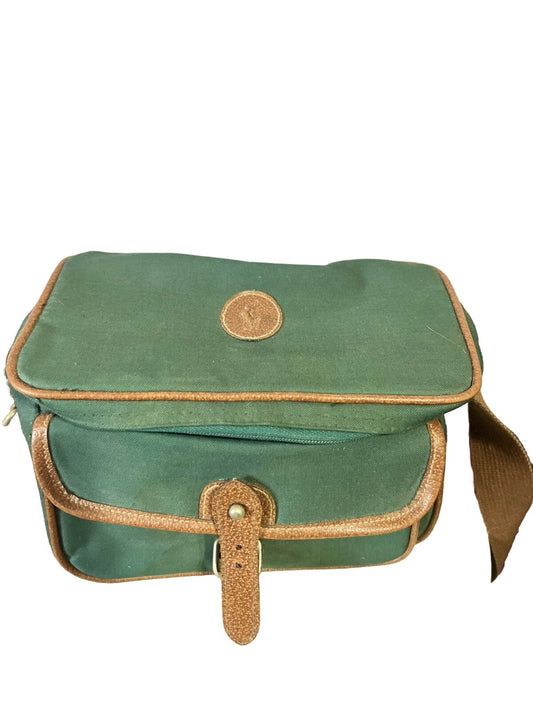 VINTAGE Ralph Lauren Polo Green Canvas Crossbody Messenger/cooler Bag, Very Rare