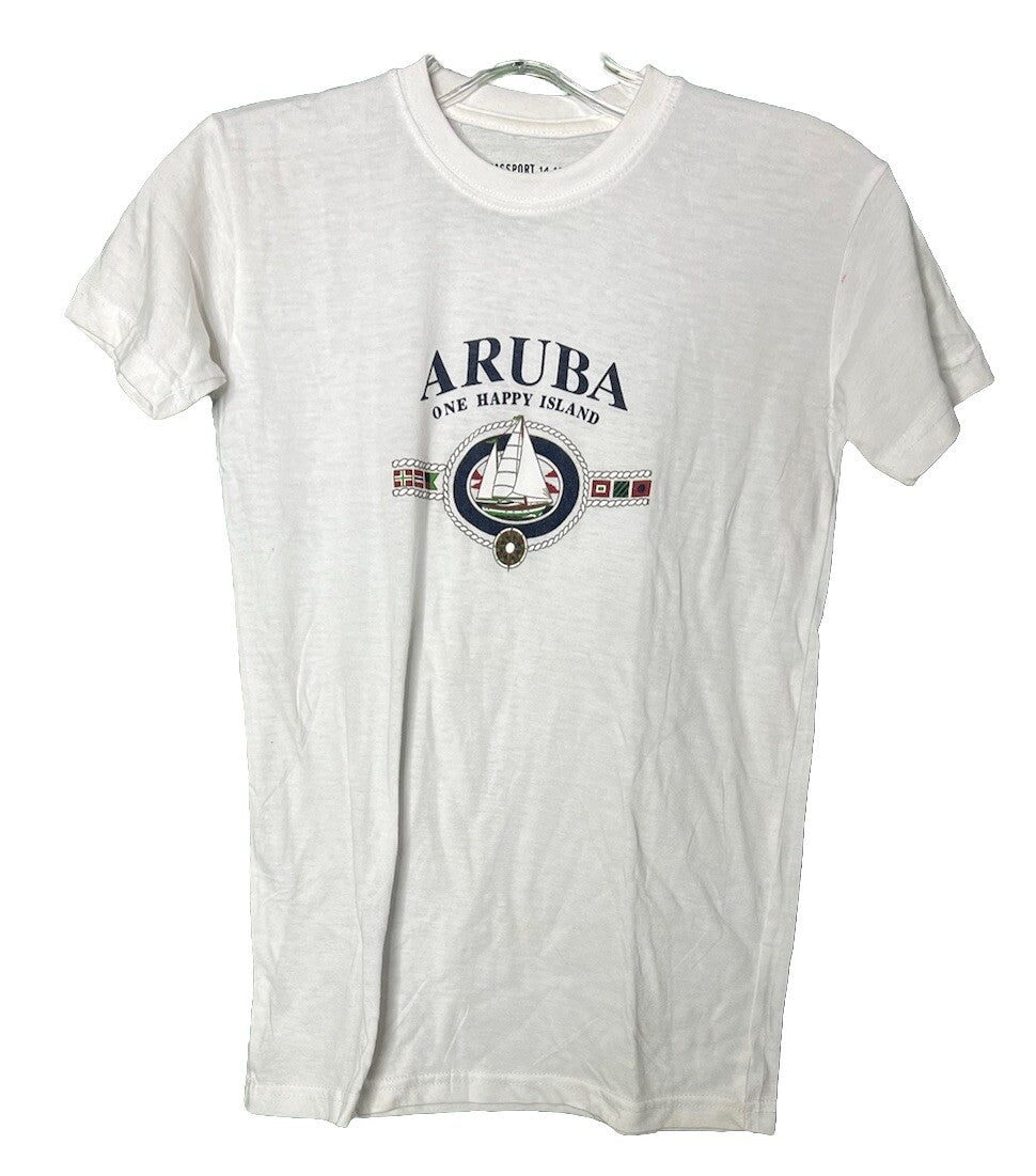 Vintage Aruba Shirt 14-16 Short Sleeve