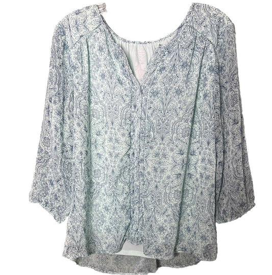 womens St John’s Bay Floral Top Size Petite PM
