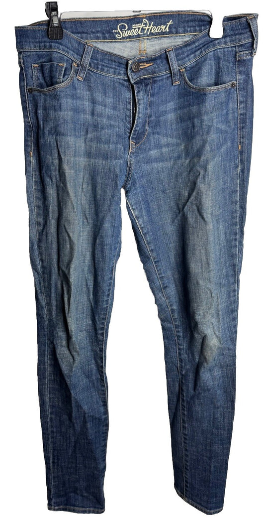 Old Navy The Sweet Heart Bootcut Jeans Women's Size 8 Navy Mid Rise Dark Wash