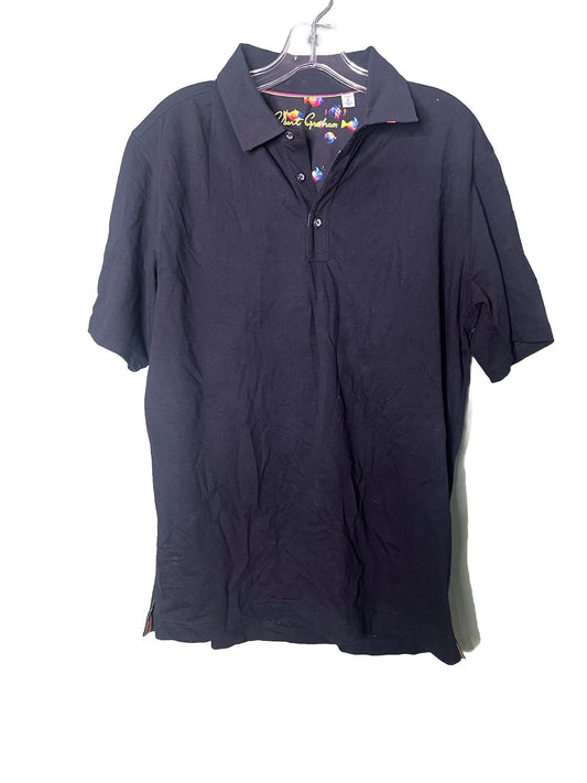 Robert Graham Polo Mens Large Shirt Short Sleeve