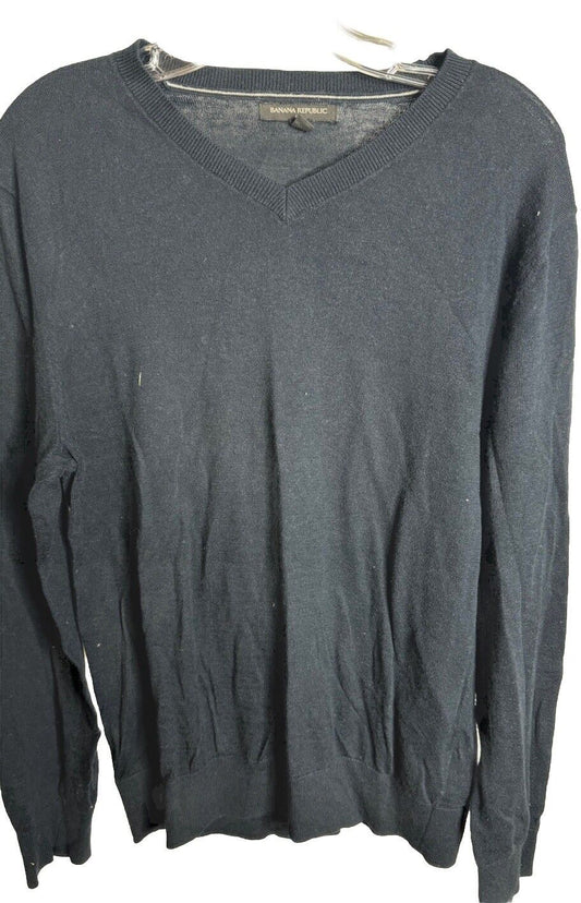 Banana Republic Sweater Luxury Blend Men’s Medium Cashmere V Neck