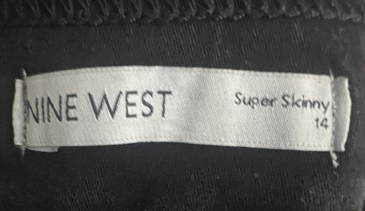 Womens Nine West Pull On Skinny Pants Size 14