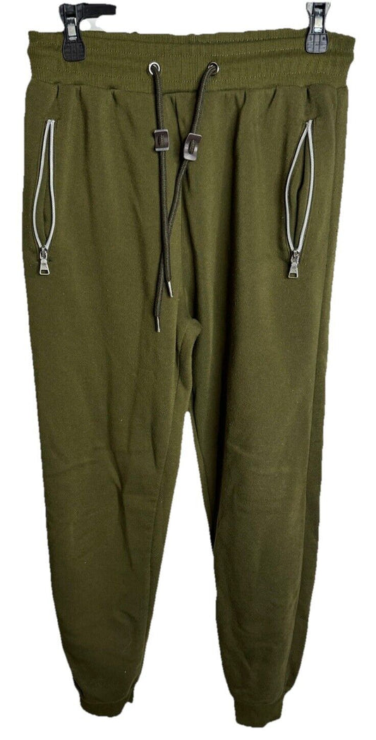 Galaxy Men's Fleece-Lined Jogger Pocket Sweatpants Medium