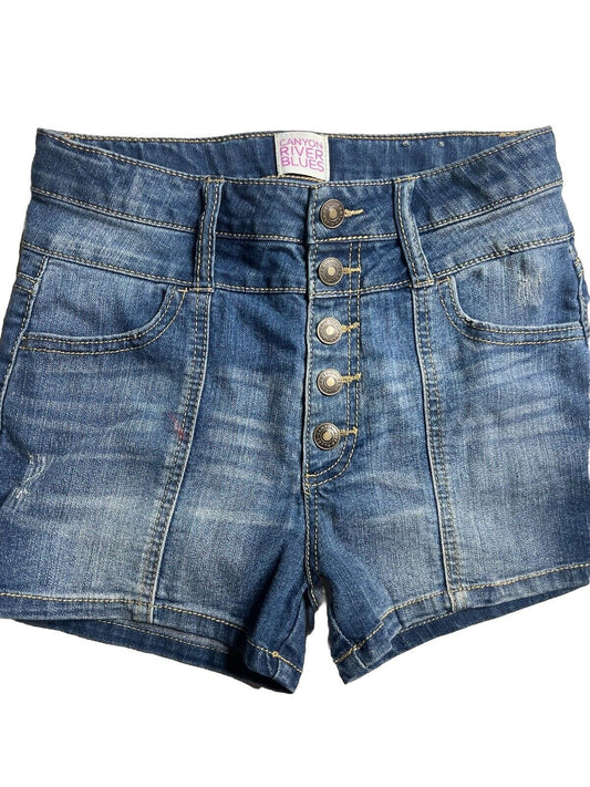 Canyon River Blues Jean Shorts Women's Size 14 Dark Blue Wash